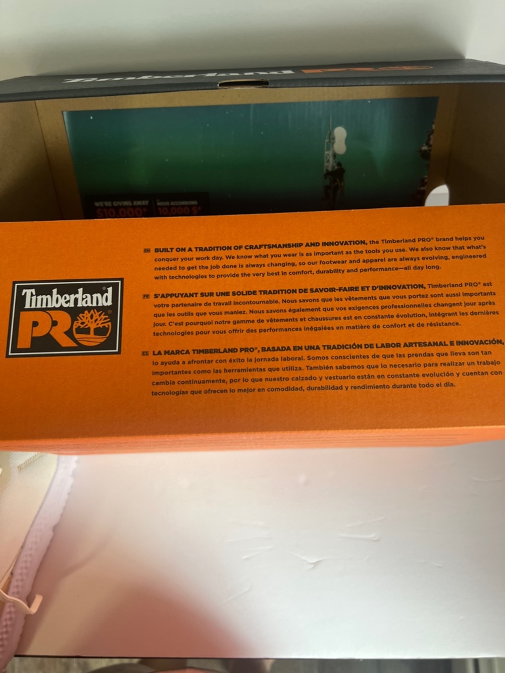 Timberland PRO Cream and White Athletic Work Shoes - Picture 7 of 9